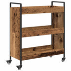 vidaXL Küchentrolley Altholz 70 x 30 x 82 cm Holzwerkstoff