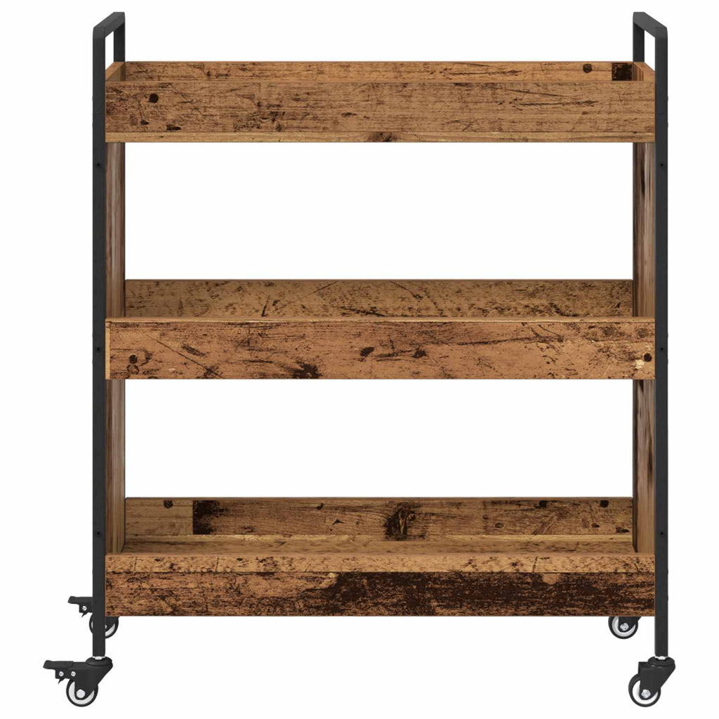 vidaXL Küchentrolley Altholz 70 x 30 x 82 cm Holzwerkstoff