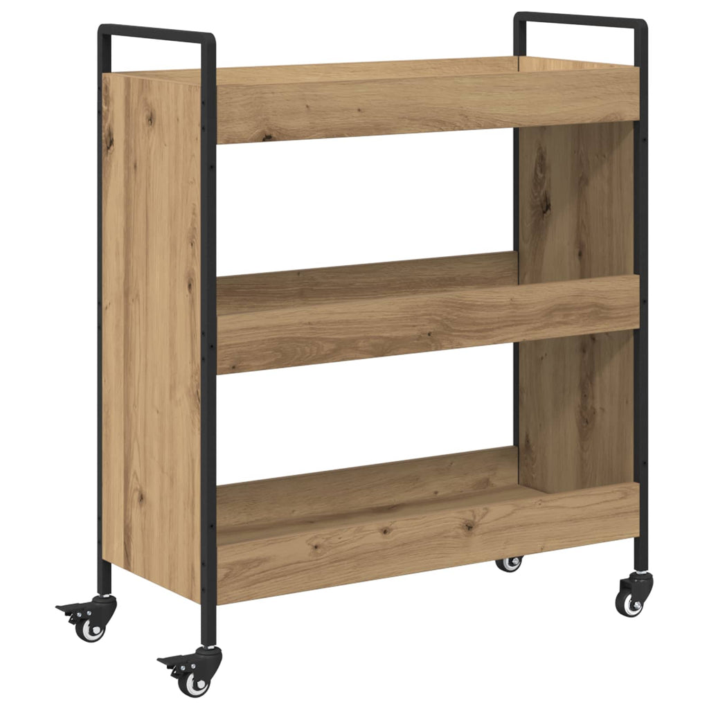 vidaXL Küchentrolley Artisan-Eiche 70 x 30 x 82 cm Holzwerkstoff