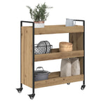 vidaXL Küchentrolley Artisan-Eiche 70 x 30 x 82 cm Holzwerkstoff
