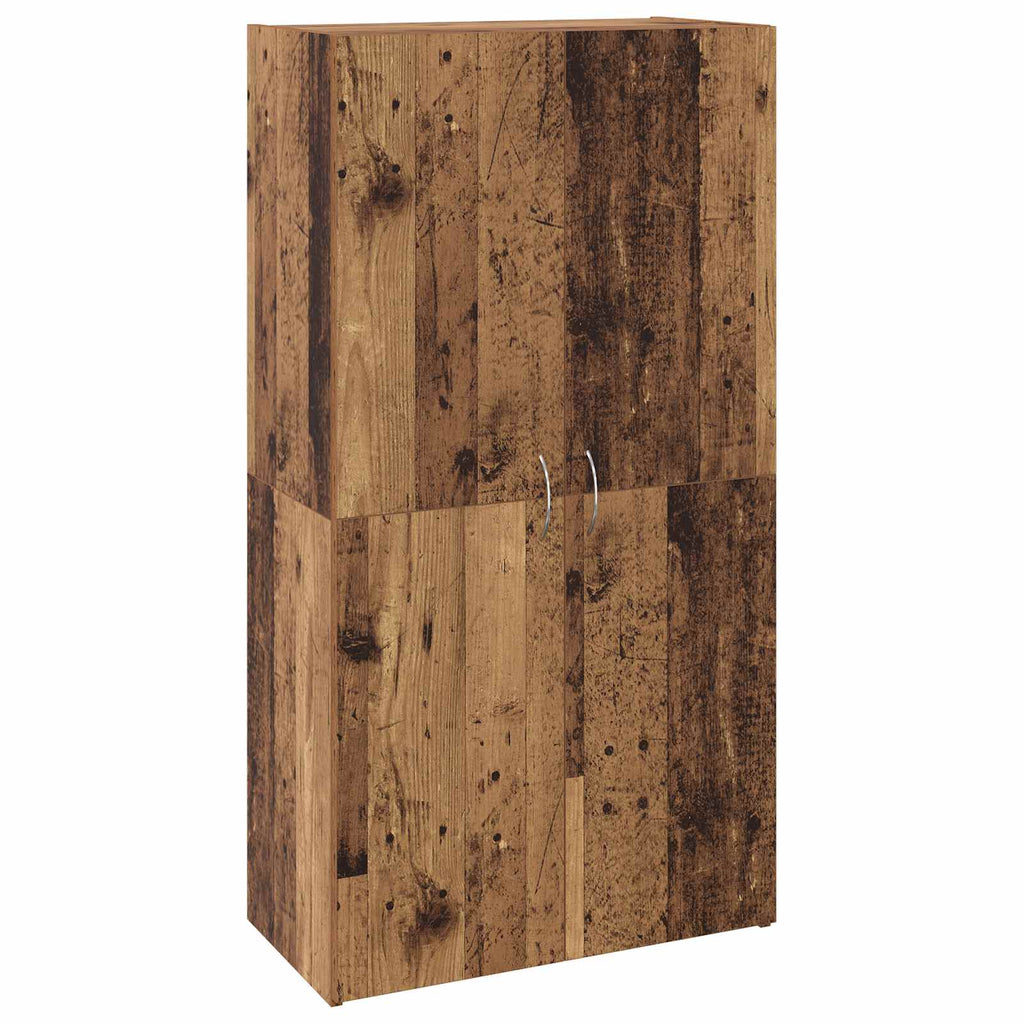 vidaXL Büroschrank Schwarz Eichen-Optik 60 x 32 x 115 cm Holzwerkstoff