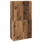 vidaXL Büroschrank Schwarz Eichen-Optik 60 x 32 x 115 cm Holzwerkstoff