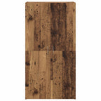 vidaXL Büroschrank Schwarz Eichen-Optik 60 x 32 x 115 cm Holzwerkstoff