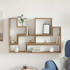 vidaXL Wandregal Wandmontiert Artisan-Eiche 96 x 12 x 64 cm