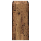 vidaXL Kleiderschrank mit Regal mit Speicher Altholz 77 x 48 x 102 cm