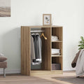 vidaXL Kleiderschrank mit Regal Artisan-Eiche 77 x 48 x 102 cm