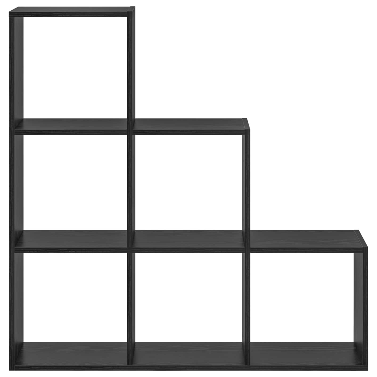 vidaXL Raumteiler Bücherregal Schwarz Eichen-Optik 99 x 29 x 99 cm