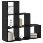 vidaXL Raumteiler Bücherregal Schwarz Eichen-Optik 99 x 29 x 99 cm