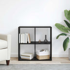 vidaXL Bücherregal Schwarz Eichen-Optik 69,5 x 29 x 69,5 cm