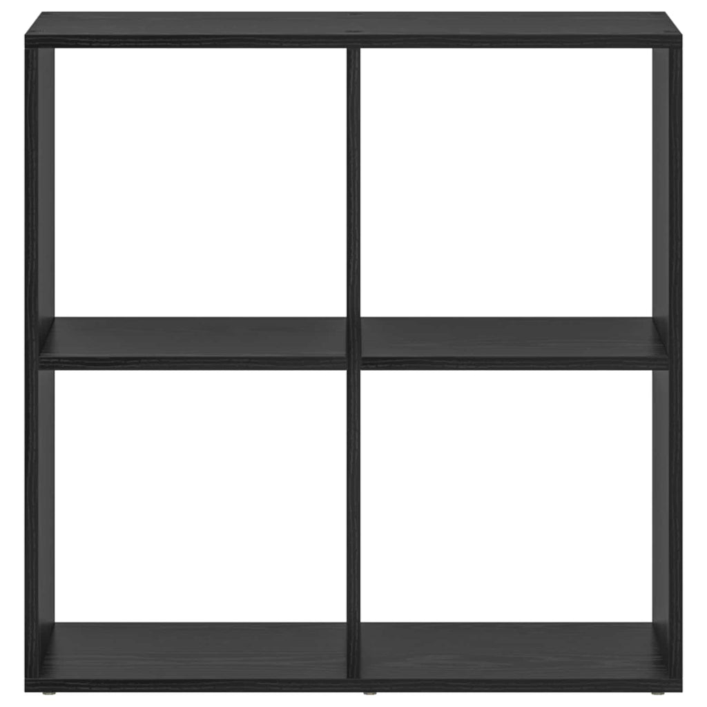 vidaXL Bücherregal Schwarz Eichen-Optik 69,5 x 29 x 69,5 cm