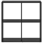 vidaXL Bücherregal Schwarz Eichen-Optik 69,5 x 29 x 69,5 cm