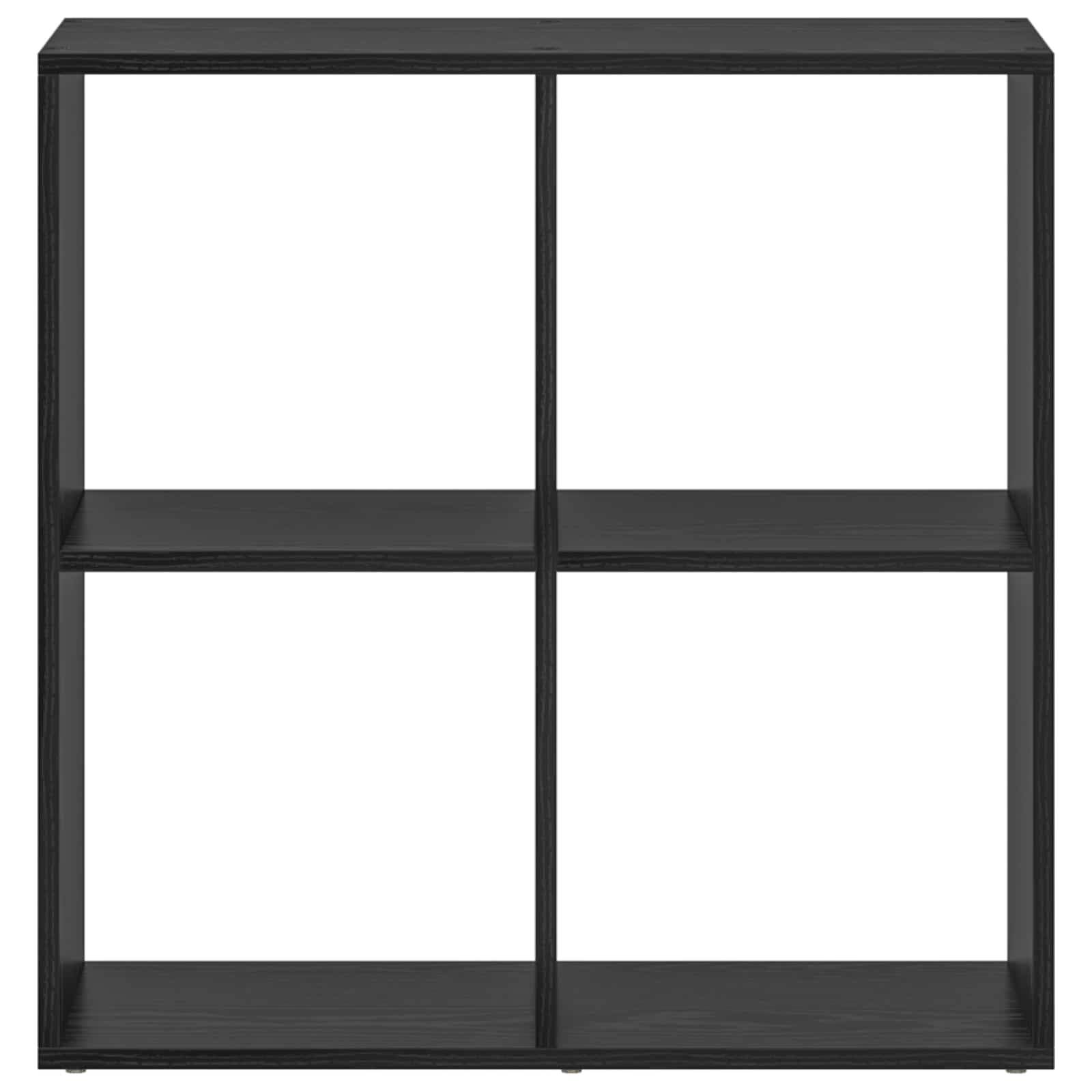 vidaXL Bücherregal Schwarz Eichen-Optik 69,5 x 29 x 69,5 cm