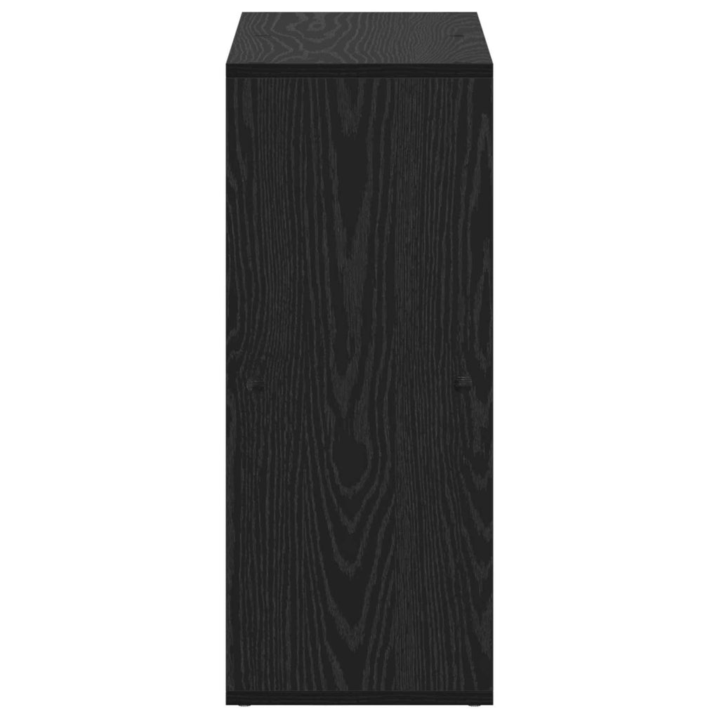vidaXL Bücherregal Schwarz Eichen-Optik 69,5 x 29 x 69,5 cm