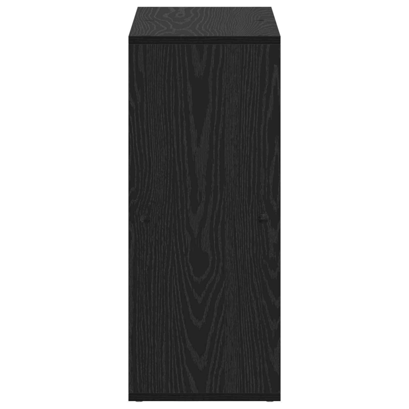 vidaXL Bücherregal Schwarz Eichen-Optik 69,5 x 29 x 69,5 cm