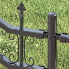 vidaXL Gartenzaun KAMPEN Grau