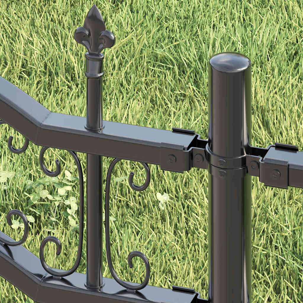 vidaXL Gartenzaun KAMPEN Grau