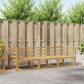 vidaXL Outdoor-Sofagarnitur 3 pcs Weiß 245,5 x 83 x 73 cm