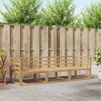 vidaXL Outdoor-Sofagarnitur 3 pcs Weiß 245,5 x 83 x 73 cm