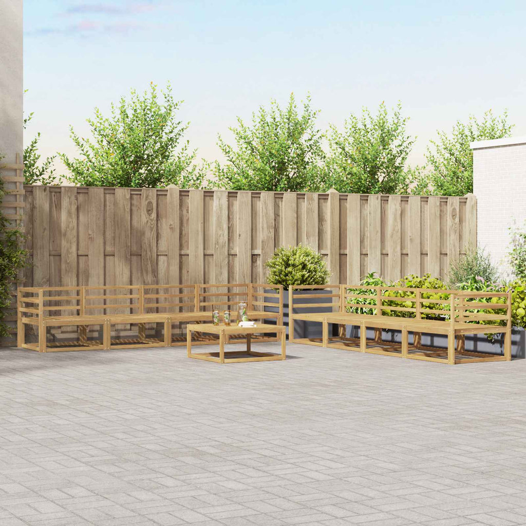 vidaXL Outdoor-Sofagarnitur 9 pcs