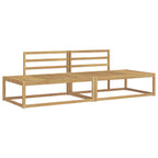 vidaXL Outdoor-Sofagarnitur Weiß 230,5 x 83 x 73 cm Massivholz Akazie