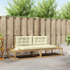 vidaXL Outdoor-Sofagarnitur Weiß 230,5 x 83 x 73 cm Polyester