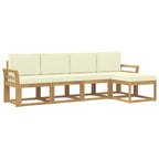 vidaXL Outdoor-Sofagarnitur mit Kissen 5 pcs Massivholz Akazie