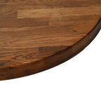 vidaXL Tischplatte Hellbraun Ø 30 x 2,5 cm Massivholz Eiche