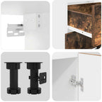 vidaXL Kücheneinheit Lyon 4 pcs Geräucherte Eiche Holzwerkstoff
