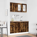 vidaXL Kücheneinheit Lyon 4 pcs Geräucherte Eiche Holzwerkstoff