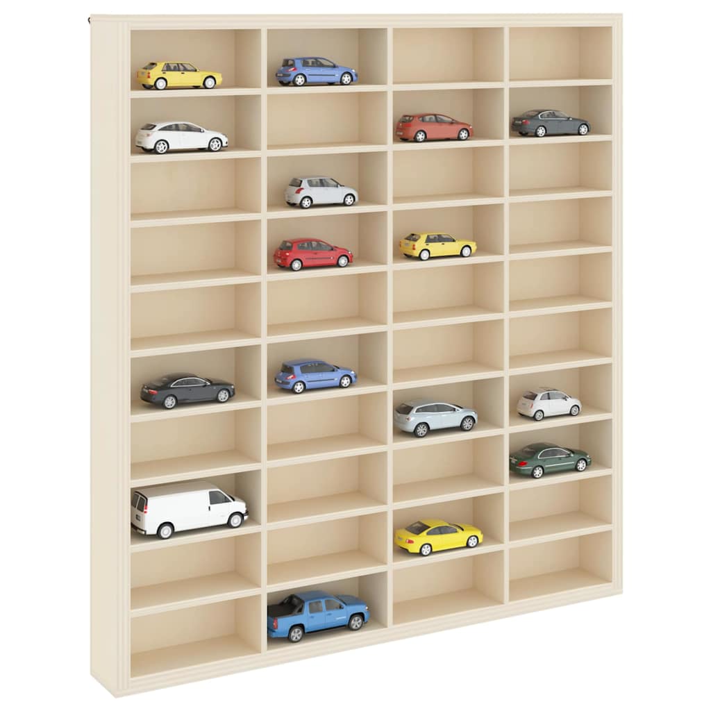 vidaXL Wanddisplay-Case mit Regal Beige 40 x 4,5 x 43 cm Holzwerkstoff