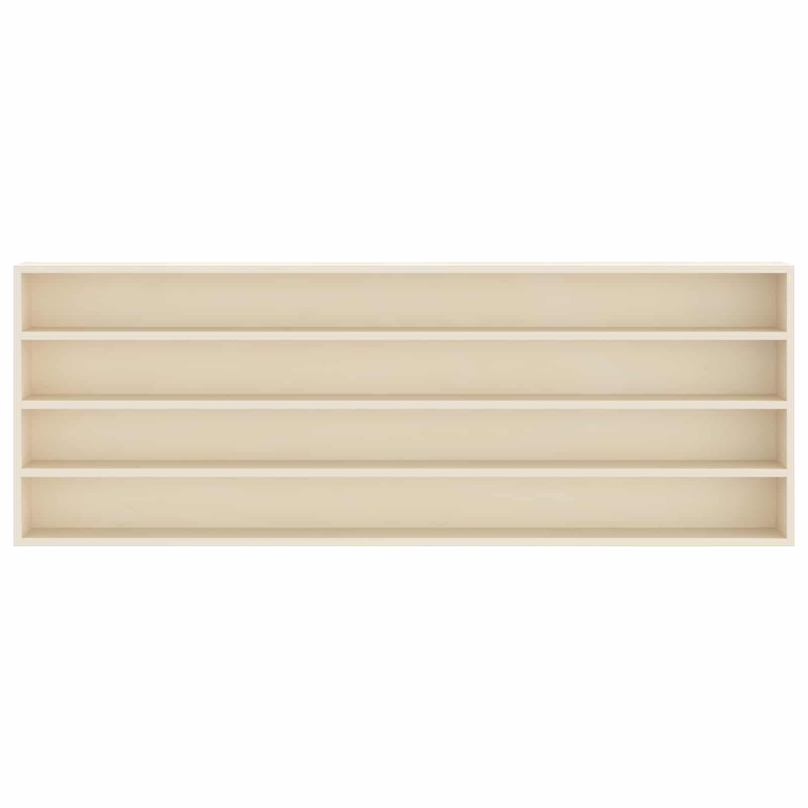 vidaXL Wanddisplay-Case Beige 100 x 8,5 x 36 cm Holzwerkstoff