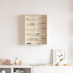 vidaXL Wanddisplay-Case mit Regal Beige 40 x 8,5 x 54 cm Sperrholz