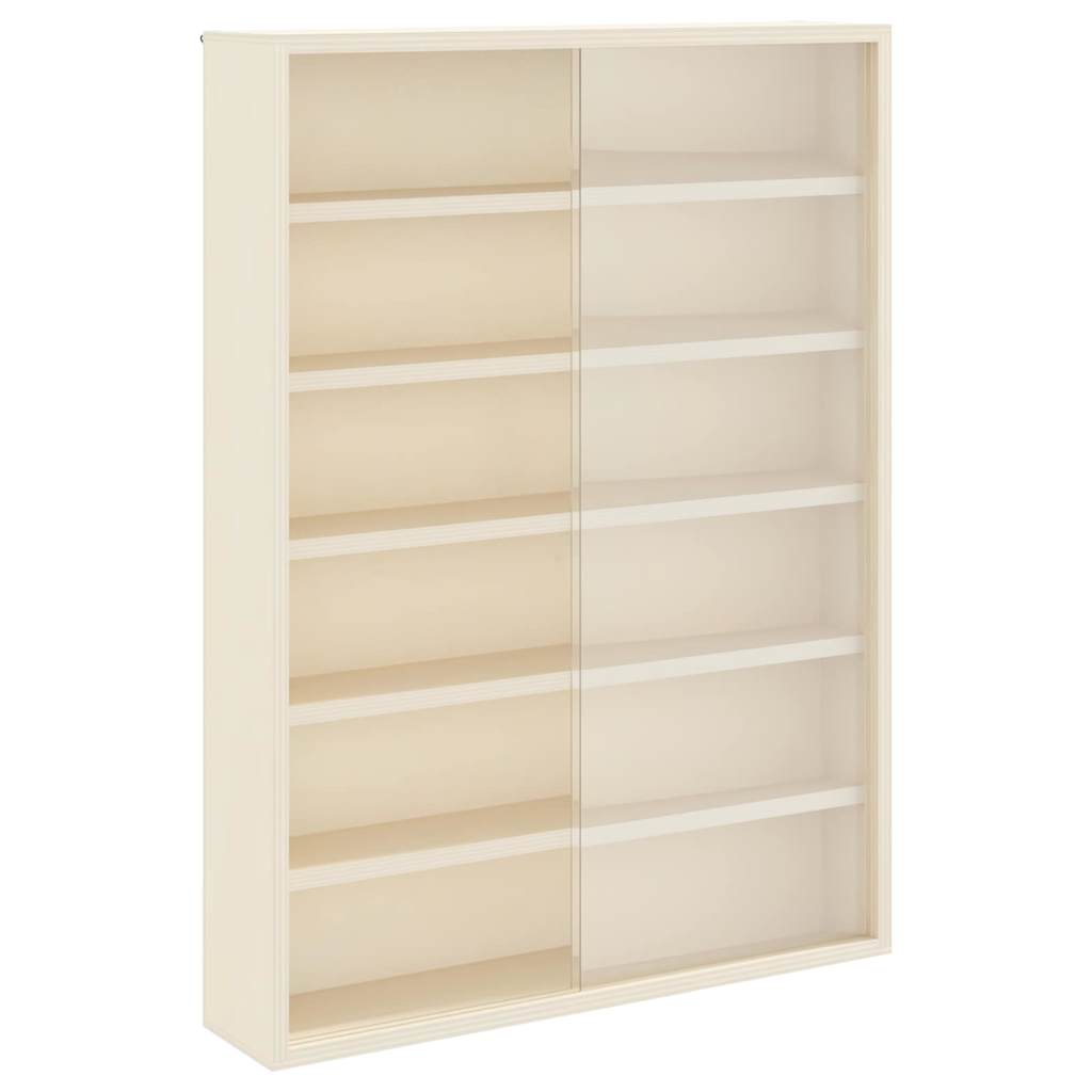 vidaXL Wanddisplay-Case mit Regal Beige 40 x 8,5 x 54 cm Sperrholz