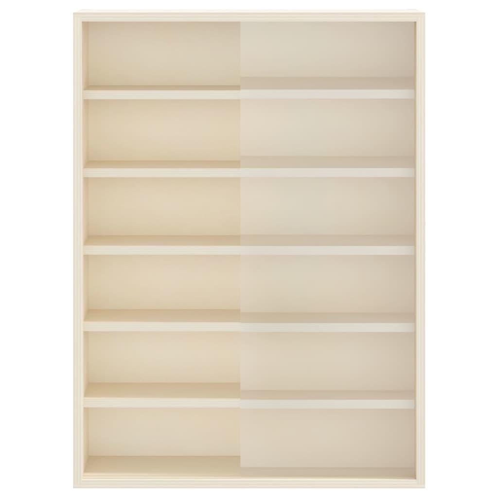 vidaXL Wanddisplay-Case mit Regal Beige 40 x 8,5 x 54 cm Sperrholz