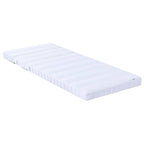vidaXL Erweiterbare Schaumstoffmatratze 80 x 200 cm Weiß