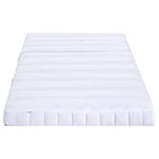 vidaXL Erweiterbare Schaumstoffmatratze 80 x 200 cm Weiß