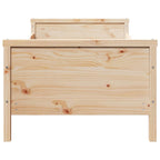vidaXL Bettrahmen mit Kopfteil Braun 80 x 200 cm Holzwerkstoff