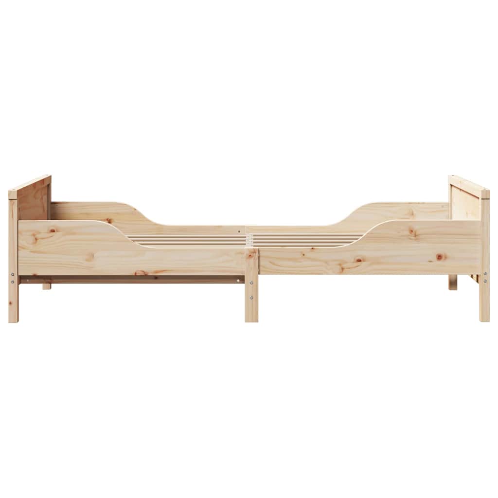 vidaXL Bettrahmen mit Kopfteil Braun 80 x 200 cm Holzwerkstoff