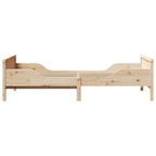 vidaXL Bettrahmen mit Kopfteil Braun 80 x 200 cm Holzwerkstoff