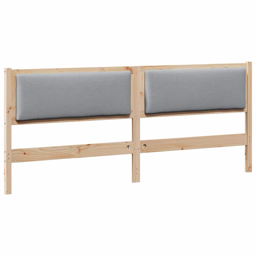 vidaXL Kopfteil Braun Massivholz Kiefer