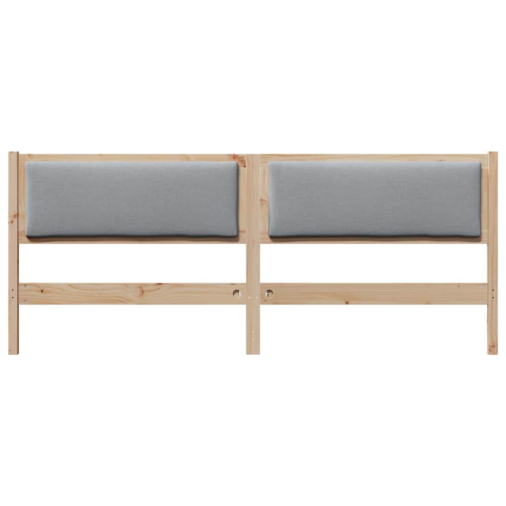 vidaXL Kopfteil Braun Massivholz Kiefer