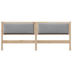 vidaXL Kopfteil Braun Massivholz Kiefer