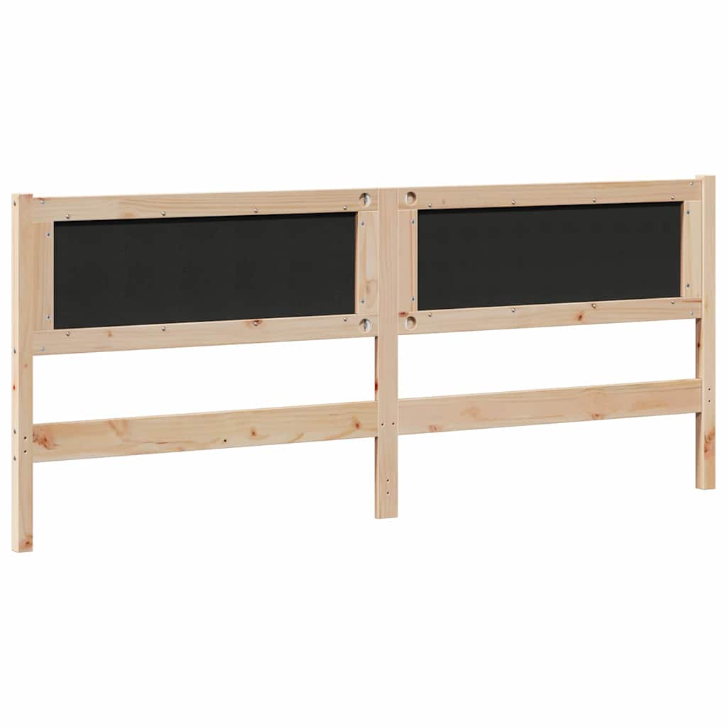 vidaXL Kopfteil Sonstiges Braun 200 cm Massivholz Kiefer