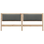 vidaXL Kopfteil Sonstiges Braun 200 cm Massivholz Kiefer