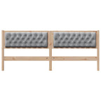 vidaXL Kopfteil Sonstiges Braun und hellgrau 200 cm Massivholz Kiefer