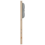 vidaXL Kopfteil Sonstiges Braun und hellgrau 200 cm Massivholz Kiefer