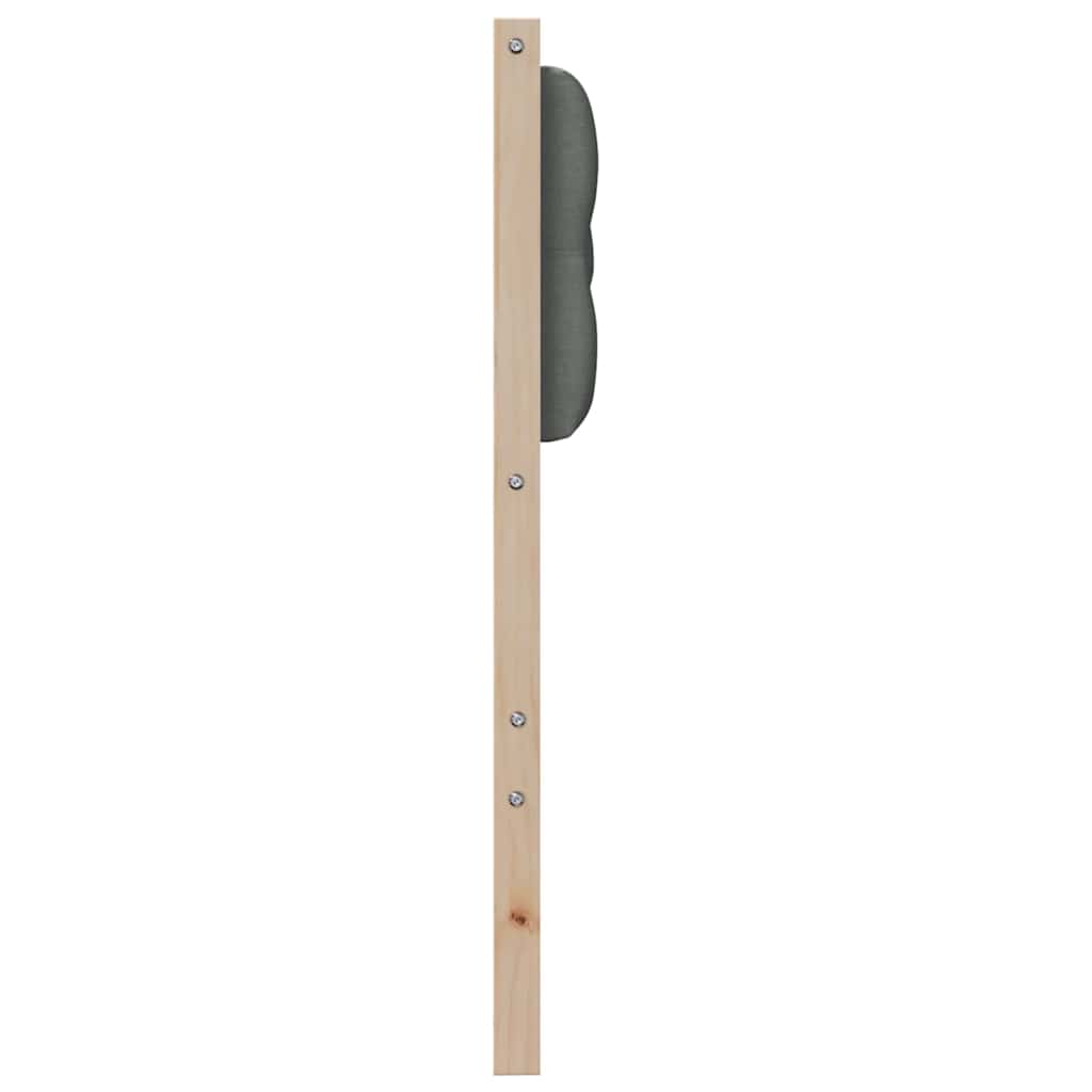 vidaXL Kopfteil Braun und Dunkelgrau 200 cm Massivholz Kiefer