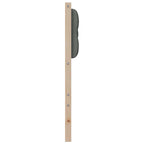 vidaXL Kopfteil Braun und Dunkelgrau 200 cm Massivholz Kiefer