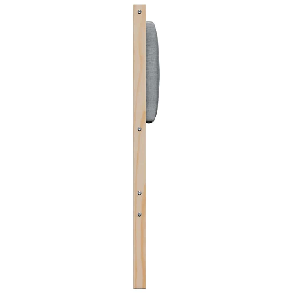 vidaXL Gepolstertes Kopfteil Braun 200 cm Massives Kiefernholz
