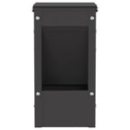 vidaXL Kaninchenfütterer Schwarz 12,5 x 12,5 x 25 cm
